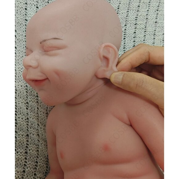 45cm Drink-wet Newborn 6.83lbs Silicone Reborn Baby Dolls Cute Baby Boy Doll - Picture 14 of 16
